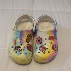 CROCS Multicolor Kids Clogs with Fun Charms